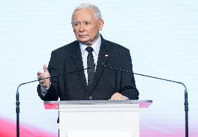 Jaroslaw Kaczynski Press Conference