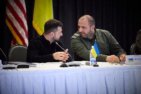 Ukraine Contact Group Meeting At Ramstein Air Base - Germany