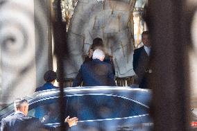 Newly Appointed PM Barnier At The Elysee - Paris