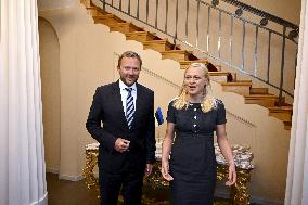 Estonian Foreign Minister Tsahkna visiting Finland