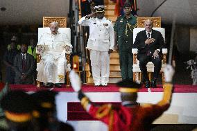 Pope Francis Touches Down In Papua New Guinea