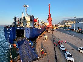 Vehicles Export at Lianyungang Port