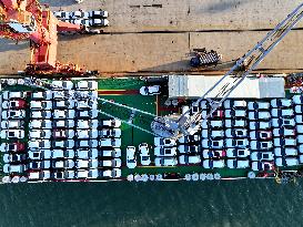 Vehicles Export at Lianyungang Port