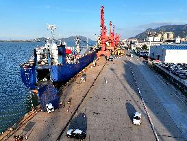 Vehicles Export at Lianyungang Port