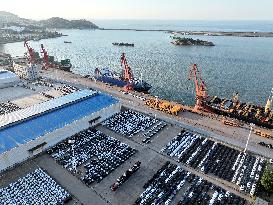 Vehicles Export at Lianyungang Port