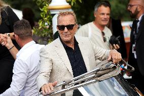 Mostra 81st - Kevin Costner Arrives At Hotel Excelsior