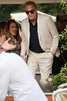 Mostra 81st - Kevin Costner Arrives At Hotel Excelsior