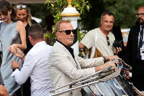 Mostra 81st - Kevin Costner Arrives At Hotel Excelsior