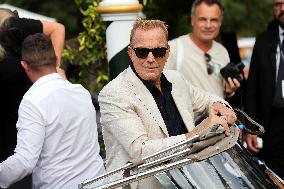 Mostra 81st - Kevin Costner Arrives At Hotel Excelsior