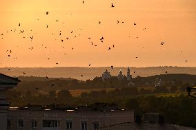 Daily Life  In Pochaiv Town, Ternopil Region, Ukraine