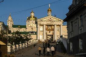 Daily Life  In Pochaiv Town, Ternopil Region, Ukraine