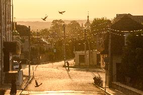 Daily Life  In Pochaiv Town, Ternopil Region, Ukraine