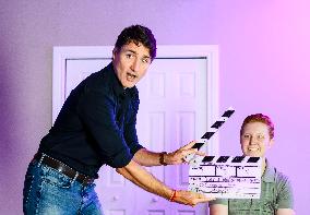 Justin Trudeau Visits Cinespace Studios - Toronto