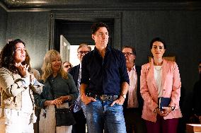 Justin Trudeau Visits Cinespace Studios - Toronto