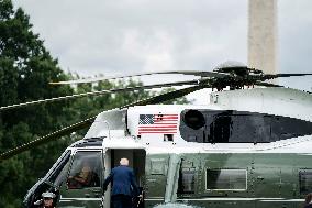 President Biden departs White House for Ann Arbor, Michigan