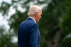 President Biden departs White House for Ann Arbor, Michigan