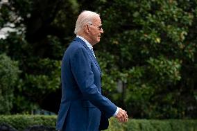 President Biden departs White House for Ann Arbor, Michigan