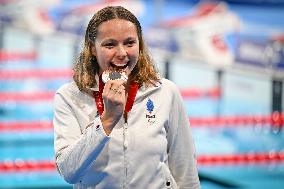 Paris 2024 Paralympics - 100m Backstroke - Emeline Pierre Wins Bronze