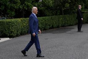 DC: President Biden hold a White House departure