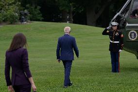 DC: President Biden hold a White House departure