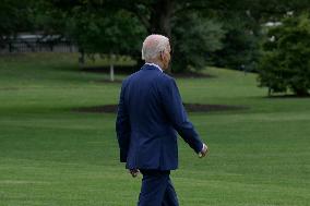 DC: President Biden hold a White House departure