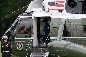 DC: President Biden hold a White House departure