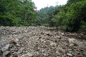 Monsoon Rainfall Induces Landslide In Nepal.