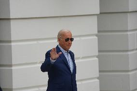 President Biden Departs The White House For An Event In Detroit.