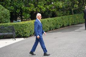 President Biden Departs The White House For An Event In Detroit.