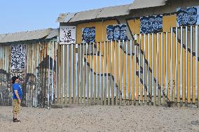 US-Mexico Border: Interactive Deported Veterans Mural In Tijuana, Mexico