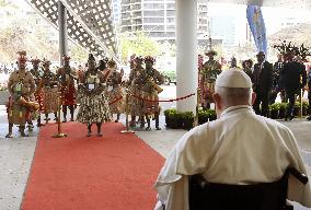 Pope Francis At Government House - Papua New Guinea