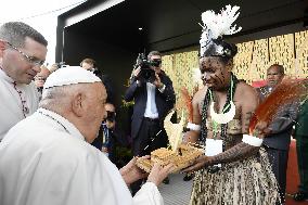 Pope Francis At Government House - Papua New Guinea