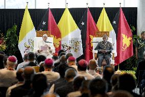 Pope Francis At Government House - Papua New Guinea