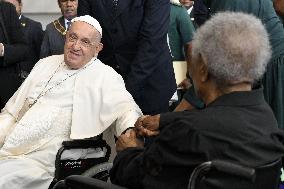 Pope Francis At Government House - Papua New Guinea