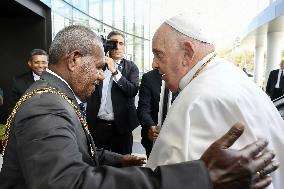 Pope Francis At Government House - Papua New Guinea