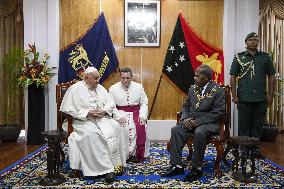 Pope Francis At Government House - Papua New Guinea