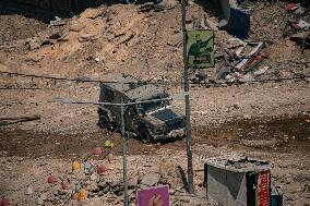 Israeli Forces Leave Trail Of Destruction In Jenin - West Bank