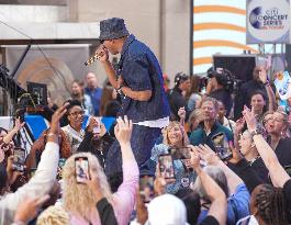 LL Cool J Performs Live on the Today Show This Morning at Rockefeller Plaza