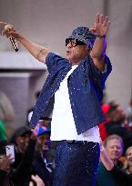 LL Cool J Performs Live on the Today Show This Morning at Rockefeller Plaza