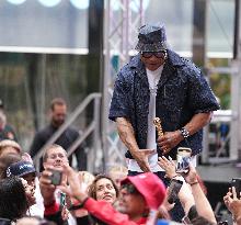 LL Cool J Performs Live on the Today Show This Morning at Rockefeller Plaza