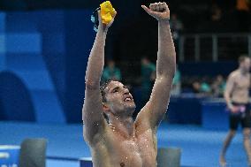 Paris 2024 Paralympics - 100 M Backstroke - Benjamin Hance Wins Gold