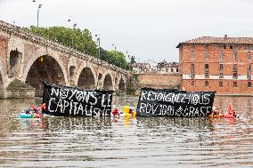 Extinction Rebellion Demonstration Against The A69 Motorway - Toulouse