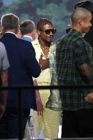 NYFW - Usher At Ralph Lauren Show