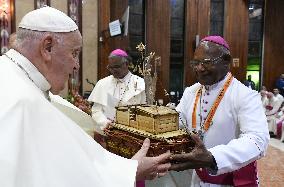 Pope Francis Meets Bishops And Religious - Papua New Guinea