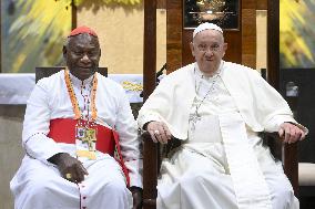 Pope Francis Meets Bishops And Religious - Papua New Guinea