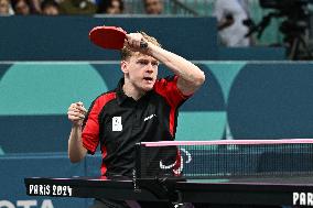 Paris 2024 Paralympics - Laurens Devos At Table Tennis Singles Semi Finals