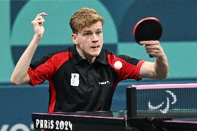 Paris 2024 Paralympics - Laurens Devos At Table Tennis Singles Semi Finals