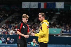 Paris 2024 Paralympics - Laurens Devos At Table Tennis Singles Semi Finals