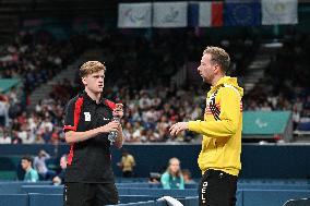 Paris 2024 Paralympics - Laurens Devos At Table Tennis Singles Semi Finals