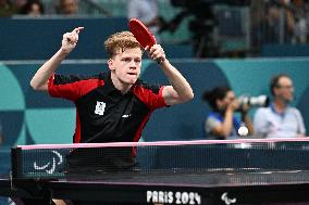 Paris 2024 Paralympics - Laurens Devos At Table Tennis Singles Semi Finals